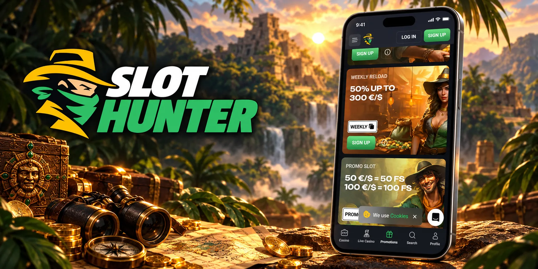 SlotHunter Casino App-Screenshot